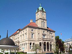 Rockingham County Courthouse in Court Square in downtown Harrisonburg