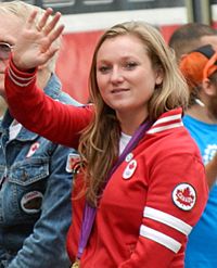 Rosie MacLennan at Olympic Heroes Parade.jpg