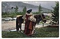 SB - Altay woman with horse
