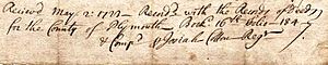 Signature of Josiah Cotton