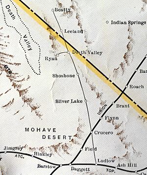 Tonopah and Tidewater Railroad route 1931