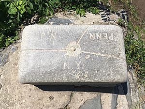 Tri-States Boundary Marker top view