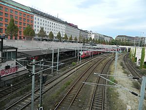 Vesterport STrain Station Platform and S-Trains