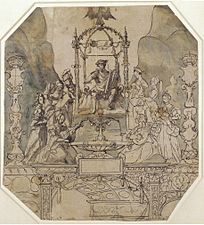 Apollo and the Muses on Parnassus, by Hans Holbein the Younger