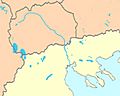 Axios-Vardar river map
