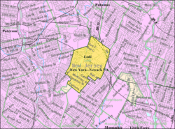 Census Bureau map of Lodi, New Jersey