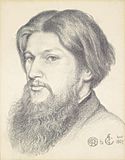 Dante Gabriel Rossetti drawing of Ford Madox Brown 1867