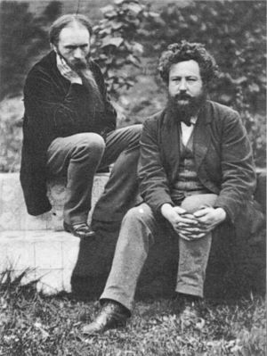 Frederick Hollyer Edward Burne-Jones and William Morris 1874