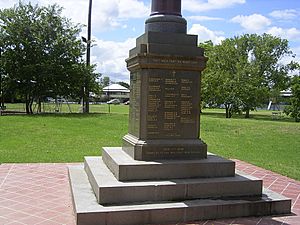 Goondiwindi - War Memorial Park Monument Detail 2