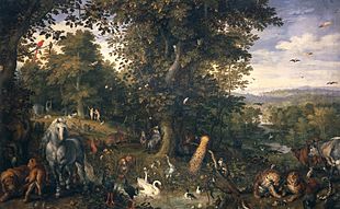 Jan Brueghel I - The Garden of Eden with the Fall of Man