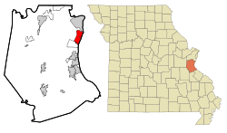 Location of Imperial, Missouri