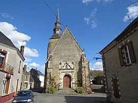 The church of Sainte-Osmane in Sainte-Osmane