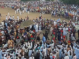 September 2016 Durbar in Kano - Arrival of the Emir