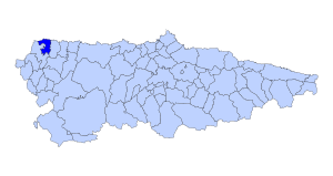 Location of Tapia de Casariego