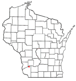 Location of Watterstown, Wisconsin