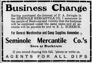 1909 07 30 Seminole Mercantile Co Bucknum Wy Casper Press