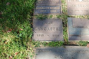 Burt Lancaster grave at Westwood Village Memorial Park Cemetery in Brentwood, California
