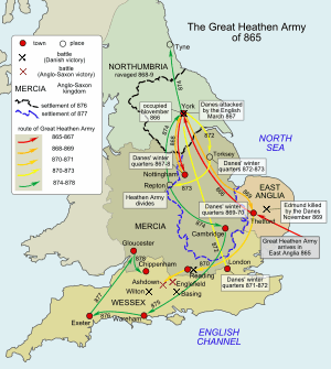 England Great Army map.svg