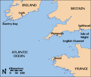 Expédition d'Irlande Map