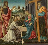 Filippino, annunciazione e santi, capodimonte