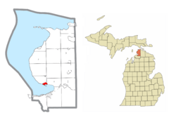 Location within Emmet County