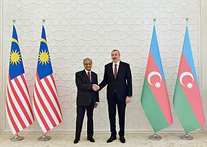 Ilham Aliyev met with Prime Minister of Malaysia Mahathir Mohamad 01