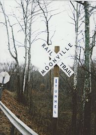 Moonville Trail Rail sign