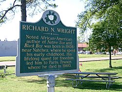 Souvenir de Richard Wright - Natchez - Louisiane