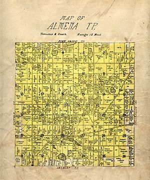 Van Buren County Michigan 1906 Almena Township