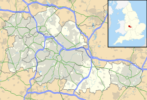 Map showing the location of Rowley Hills