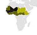 A distribution map of Fula people in Africa