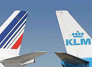 Air France & KLM vertical stabilizers