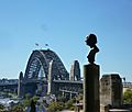 Bust of Hans Christian Andersen in Sydney