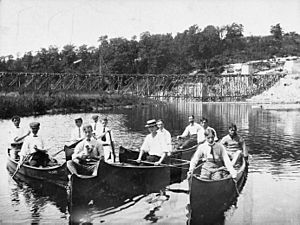Canoeing on the Maitland River, Ontario (1906)