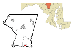 Location of Sykesville, Maryland