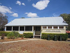 East elevation of the Tarampa State School teaching building (2014)