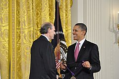 James Taylor receiving his National Medal of Arts. (5492693444)