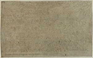 Magna Carta (1215) - BL Cotton MS Augustus II 106