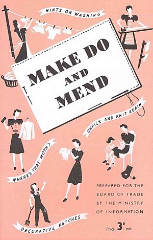 Make Do and Mend pamphlet - pink cover,1943