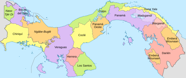 Mapa de Panamá