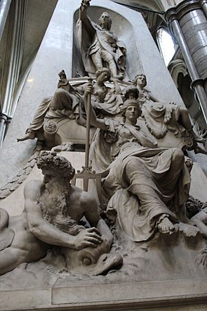 Monument to William Pitt, Earl of Chatham, Westminster Abbey 01