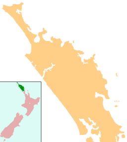 Location of Whangape harbour