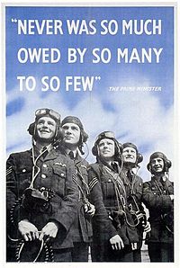 Never was so much owed by so many to so few