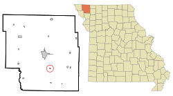Location of Arkoe, Missouri