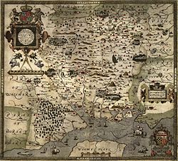 Saxton's Hampshire 1575