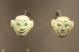 Shang bronze masks, 16-14th