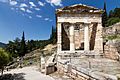 Treasury house of Athens in Delphi (July 2018)