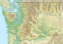 Location of Soap Lake in Washington, USA.