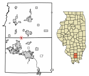 Location of Freeman Spur in Williamson & Franklin Counties, Illinois.
