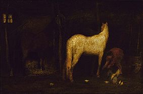 Albert Pinkham Ryder - In the Stable - 1929.6.97 - Smithsonian American Art Museum